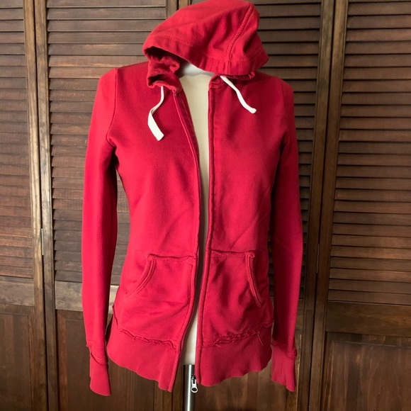 Mossimo Supply Co. Tops - Mossimo women’s size small red zip up hoodie